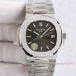 Swiss Grade Patek Philippe Nautilus PPF Factory Cal.324 Watch Stainless Steel Gray Dial 40mm